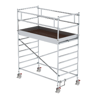MUNK Rollgerüst mit Doppelplattform 1,35x2,45m Plattform, 4,35m AH-Beschreibung lesen