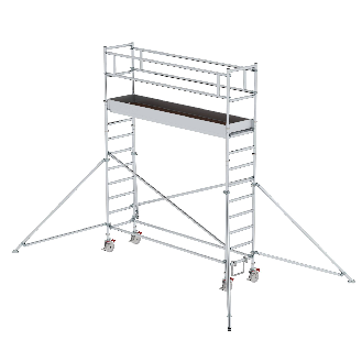 MUNK Aluminium-Rollgerüst mit Ausleger 3,00x0,75m Plattform 5,07m AH-Beschreibung lesen