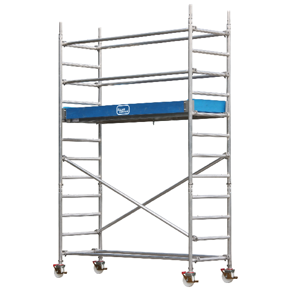 Iller Fahrgerüst 2,20x0,75m und 200mm Rollen spindelbar 4,40m AH-Beschreibung lesen
