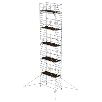 MUNK Rollgerüst SG mit Doppelplattform 1,35x3,00m und Ausleger 13,47m AH-Beschreibung lesen