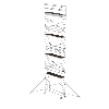 MUNK Aluminium-Rollgerüst mit Ausleger 2,45x0,75m Plattform 11,51m AH MUNK Aluminium-Rollgerüst mit Ausleger 2,45x0,75m Plattform 11,51m AH