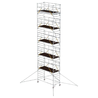 MUNK Rollgerüst SG mit Doppelplattform 1,35x3,00m und Ausleger 12,35m AH-Beschreibung lesen
