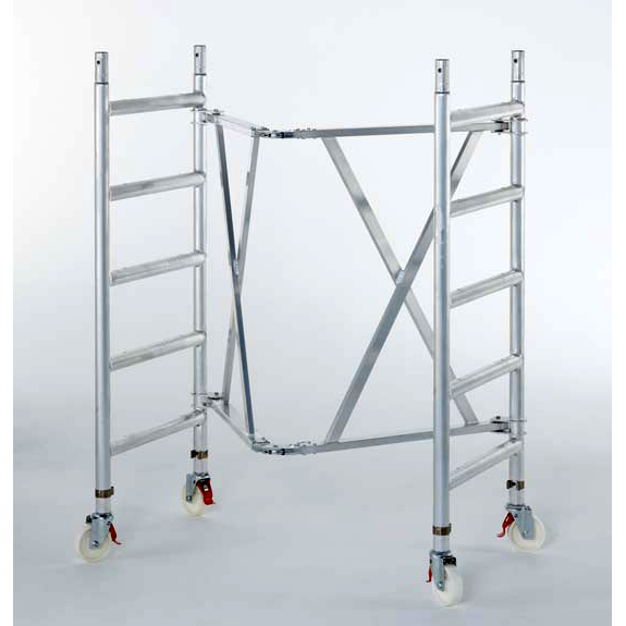 Zarges Kleingerüst CompactMaster 2T doppelte Plattformbreite 2,95m AH (DIN EN 1004:2004) Zarges Kleingerüst CompactMaster 2T doppelte Plattformbreite 2,95m AH (DIN EN 1004:2004)-Beschreibung lesen