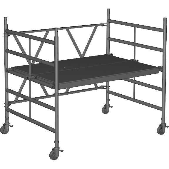Zarges Kleingerüst CompactMaster 2T doppelte Plattformbreite 2,95m AH (DIN EN 1004:2004) Zarges Kleingerüst CompactMaster 2T doppelte Plattformbreite 2,95m AH (DIN EN 1004:2004)-Beschreibung lesen