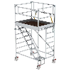 MUNK Rollgerüst SG mit Schrägaufstiegen 1,35x1,80m und Sicherheitsgeländer 4,51m AH MUNK Rollgerüst SG mit Schrägaufstiegen 1,35x1,80m und Sicherheitsgeländer 4,51m AH