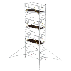 MUNK Rollgerüst SG mit Doppelplattform 1,35x3,00m und Ausleger 9,55m AH MUNK Rollgerüst SG mit Doppelplattform 1,35x3,00m und Ausleger 9,55m AH