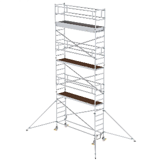 MUNK Aluminium-Rollgerüst mit Ausleger 3,00x0,75m Plattform 8,43m AH-Beschreibung lesen