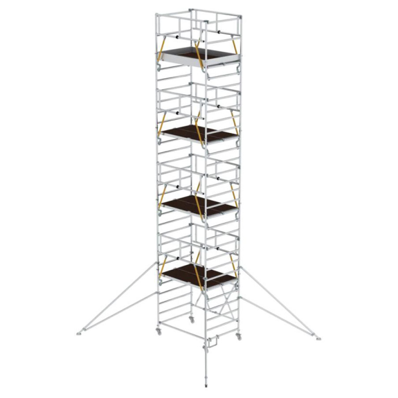 Échafaudage pliant SG 1,35x2,45 m avec un boom et une balustrade de sécurité 9,96 m Ah-Leer más