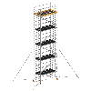 Layher Rollgerüst Uni Breit P2 mit Gerüststützenlänge 5,0m, 11,20m AH Layher Rollgerüst Uni Breit P2 mit Gerüststützenlänge 5,0m, 11,20m AH