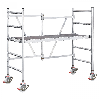 Iller Klappgerüst 1,70x0,75m Plattform ohne Durchstieg mit 3,00m AH Iller Klappgerüst 1,70x0,75m Plattform ohne Durchstieg mit 3,00m AH