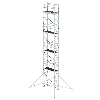 MUNK Aluminium-Rollgerüst mit Ausleger 1,80x0,75m Plattform 11,51m AH