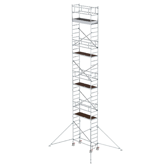MUNK Aluminium-Rollgerüst mit Ausleger 1,80x0,75m Plattform 11,51m AH-Beschreibung lesen