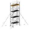 Layher Rollgerüst Uni Breit P2 mit Gerüststützenlänge 5,0m, 9,20m AH Layher Rollgerüst Uni Breit P2 mit Gerüststützenlänge 5,0m, 9,20m AH
