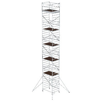 MUNK Klappgerüst 1,35x1,80m Plattform, 12,80m Arbeitshöhe-Beschreibung lesen