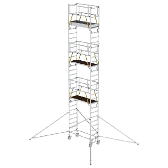 MUNK Rollgerüst SG mit Ausleger 0,75x1,80m Plattform 9,55m AH-Beschreibung lesen