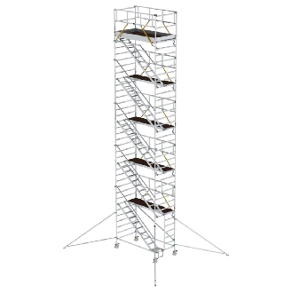 MUNK Rollgerüst SG mit Schrägaufstiegen 1,35x2,45m und Ausleger 12,35m AH-Beschreibung lesen