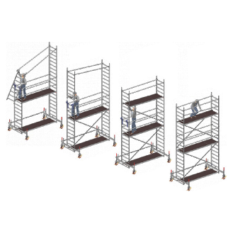 Kit de modernisation pour échafaudage Uni Standard-Beschreibung lesen