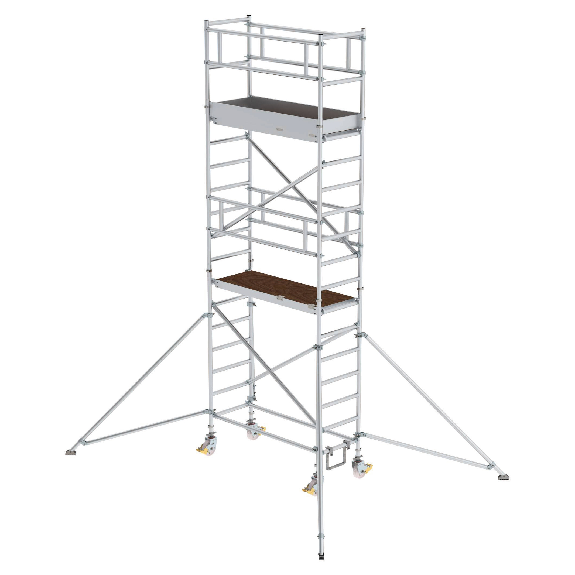 MUNK Aluminium-Rollgerüst mit Ausleger 1,80x0,75m Plattform 6,47m AH MUNK Aluminium-Rollgerüst mit Ausleger 1,80x0,75m Plattform 6,47m AH-Beschreibung lesen
