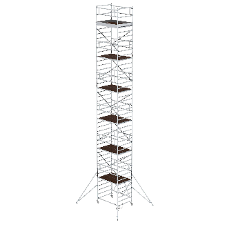 MUNK Klappgerüst 1,35x1,80m Plattform, 13,80m Arbeitshöhe-Beschreibung lesen