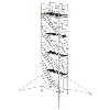 MUNK Rollgerüst SG mit Schrägaufstiegen 1,35x2,45m und Ausleger 10,39m AH MUNK Rollgerüst SG mit Schrägaufstiegen 1,35x2,45m und Ausleger 10,39m AH