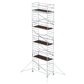 MUNK Rollgerüst mit Doppelplattform 1,35x3,00m Plattform, 11,35m AH-Beschreibung lesen