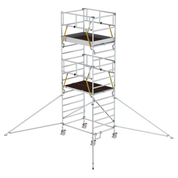 MUNK Rollgerüst SG mit Doppelplattform 1,35x1,80m und Ausleger 6,47m AH MUNK Rollgerüst SG mit Doppelplattform 1,35x1,80m und Ausleger 6,47m AH-Beschreibung lesen