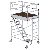 MUNK Rollgerüst mit Schrägaufstiegen 1,35x1,80m Plattform, 4,35m AH MUNK Rollgerüst mit Schrägaufstiegen 1,35x1,80m Plattform, 4,35m AH