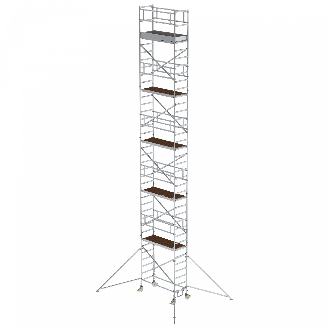 MUNK Aluminium-Rollgerüst mit Ausleger 1,80x0,75m Plattform 12,35m AH-Beschreibung lesen