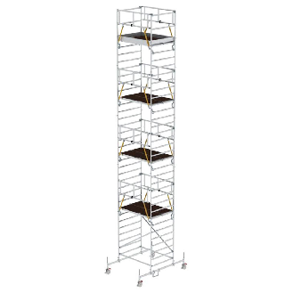 MUNK Rollgerüst SG mit Doppelplattform 1,35x1,80m Plattform 11,70m AH-Beschreibung lesen