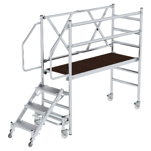Plateforme de montage MUNK avec accès par escalier 3 m AH-Leggi tutto