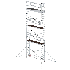 MUNK Aluminium-Rollgerüst mit Ausleger 3,00x0,75m Plattform 9,55m AH MUNK Aluminium-Rollgerüst mit Ausleger 3,00x0,75m Plattform 9,55m AH