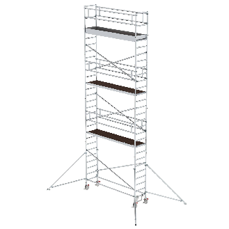 MUNK Aluminium-Rollgerüst mit Ausleger 3,00x0,75m Plattform 9,55m AH-Beschreibung lesen