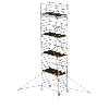 MUNK Rollgerüst SG mit Doppelplattform 1,35x2,45m und Ausleger 10,39m AH MUNK Rollgerüst SG mit Doppelplattform 1,35x2,45m und Ausleger 10,39m AH