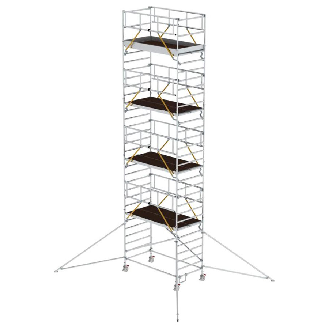 MUNK Rollgerüst SG mit Doppelplattform 1,35x2,45m und Ausleger 10,39m AH-Beschreibung lesen