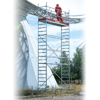 Gerüst mit Sicherheitsaufbau und Auslegern 4,35 m AH-Beschreibung lesen