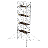 MUNK Rollgerüst SG mit Doppelplattform 1,35x3,00m und Ausleger 10,39m AH MUNK Rollgerüst SG mit Doppelplattform 1,35x3,00m und Ausleger 10,39m AH