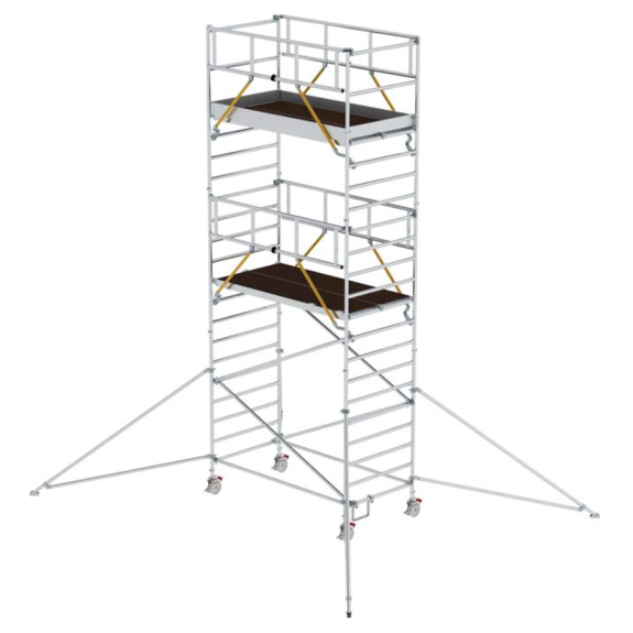 MUNK Rollgerüst SG mit Doppelplattform 1,35x2,45m und Ausleger 7,59m AH MUNK Rollgerüst SG mit Doppelplattform 1,35x2,45m und Ausleger 7,59m AH-Beschreibung lesen