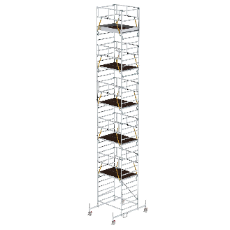 MUNK Rollgerüst SG mit Doppelplattform 1,35x1,80m Plattform 12,54m AH-Beschreibung lesen