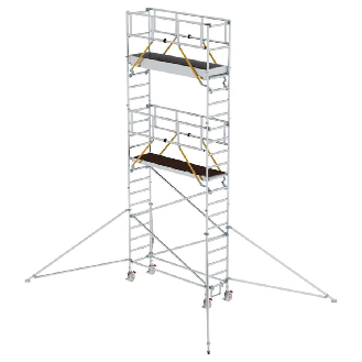 MUNK Rollgerüst SG mit Ausleger 0,75x2,45m Plattform 7,59m AH-Beschreibung lesen