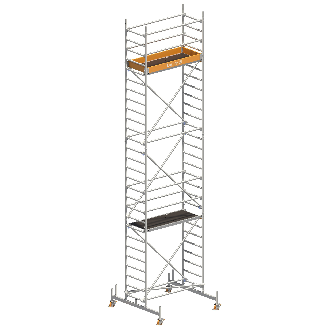Layher Rollgerüst Uni Leicht Standard-Aufbau 8,26m AH-Beschreibung lesen