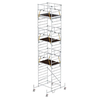 MUNK Rollgerüst SG mit Doppelplattform 1,35x1,80m Plattform 9,74m AH-Beschreibung lesen