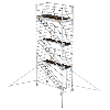 MUNK Rollgerüst SG mit Schrägaufstiegen 1,35x3,00m und Ausleger 8,43m AH