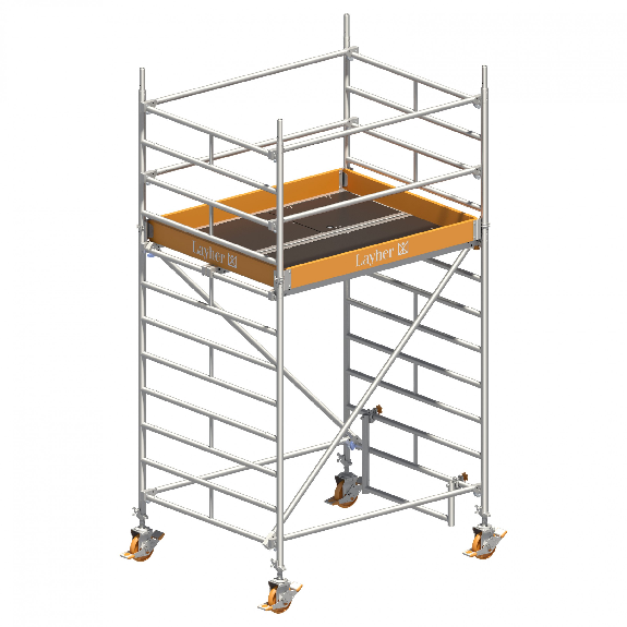 Layher Rollgerüst Uni Kompakt 4,20m AH (DIN EN 1004:2004) Layher Rollgerüst Uni Kompakt 4,20m AH (DIN EN 1004:2004)-Beschreibung lesen