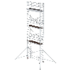 MUNK Aluminium-Rollgerüst mit Ausleger 2,45x0,75m Plattform 9,55m AH MUNK Aluminium-Rollgerüst mit Ausleger 2,45x0,75m Plattform 9,55m AH