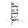 Klappgerüst Arbeitshöhe 6,55 m