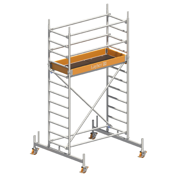 Layher Rollgerüst Uni Leicht Standard-Aufbau 4,26m AH Layher Rollgerüst Uni Leicht Standard-Aufbau 4,26m AH-Beschreibung lesen