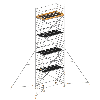 Layher Rollgerüst Uni Breit P2 mit Gerüststützenlänge 5,0m, 10,20m AH Layher Rollgerüst Uni Breit P2 mit Gerüststützenlänge 5,0m, 10,20m AH