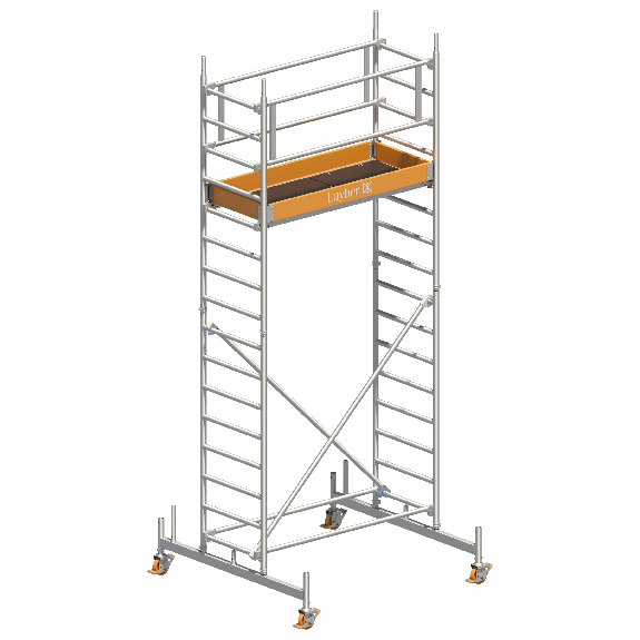 Layher Rollgerüst Uni LeichtStandard-Aufbau  5,26m AH-Beschreibung lesen