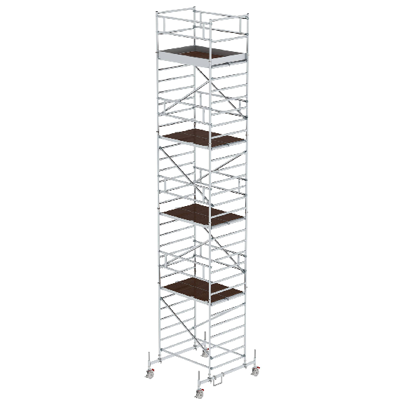 Échafaudage mobile MUNK avec double plate-forme 1,35x1,80m, 10,35m AH-Leer más