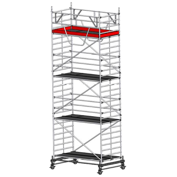Échafaudage Euroline 9514 avec structure de sécurité 1,50x2,85m poutre mobile 8,50m AH-Leer más